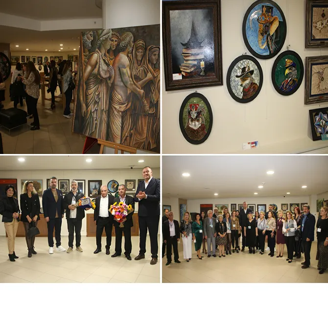Sanat Severler Resim Sergisinde Buluştu