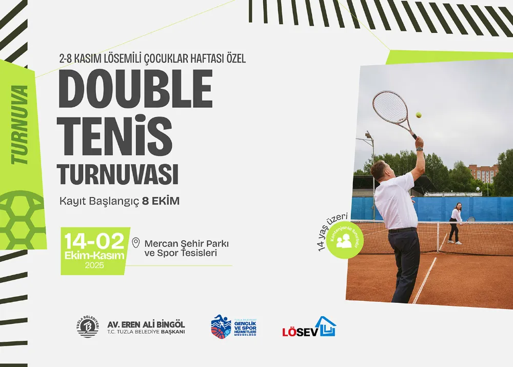 Tuzlada Tenis Maçları Çocuklar İçin Yapıldı