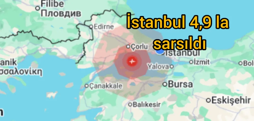 İstanbul 4.9 Şiddetinde Depremle Sarsıldı