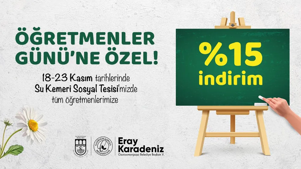 Belediye Tesislerinde Öğretmenlere İndirim